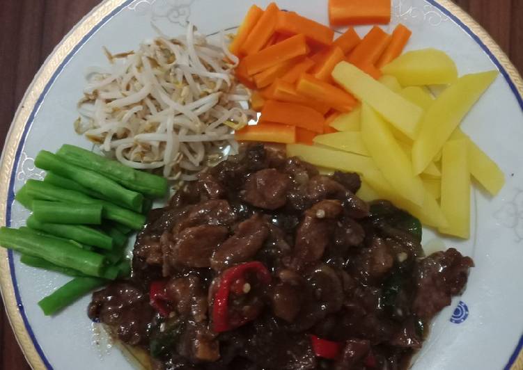 resep Beef teriyaki