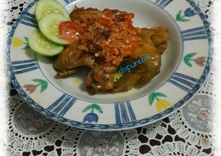 resep lengkap untuk Day9 - Ayam Penyet