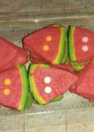 Watermelon cookies