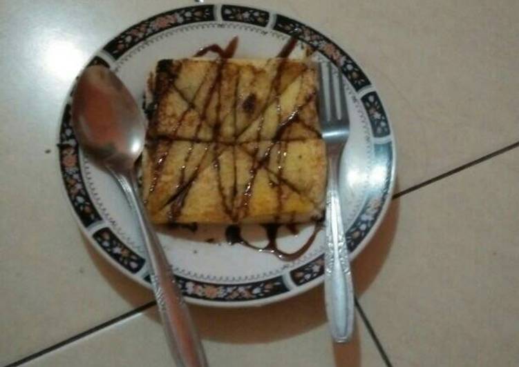 bahan dan cara membuat Roti bakar coklat keju