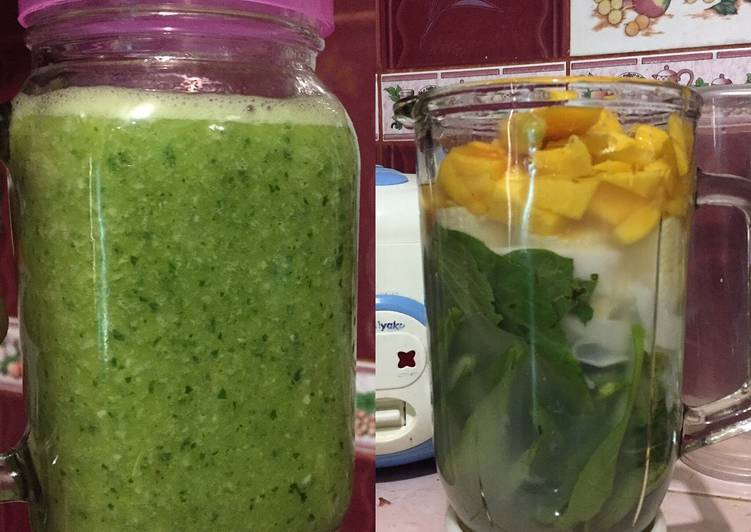 Resep Green smoothie for detox Karya @mom_mahesa.arkan