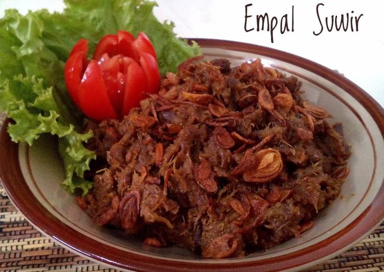 Resep Empal Gepuk Suwir Daging Sapi Khas Sunda oleh Diyah 