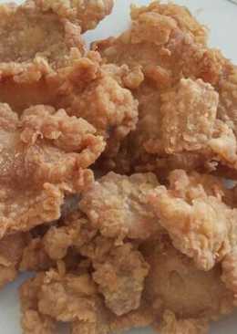 Kulit ayam goreng crispy