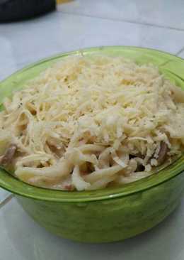 Macaroni carbonara ala anak kosan