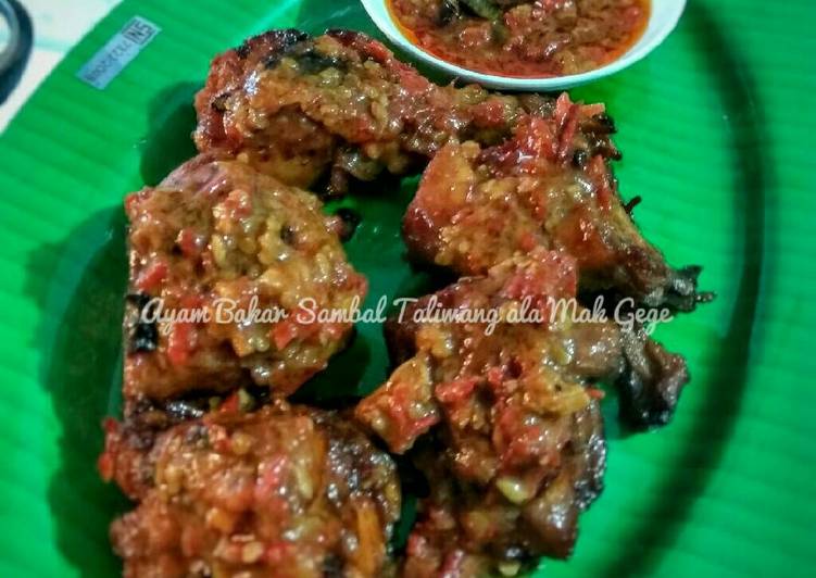 resep lengkap untuk Ayam Bakar sambal Taliwang