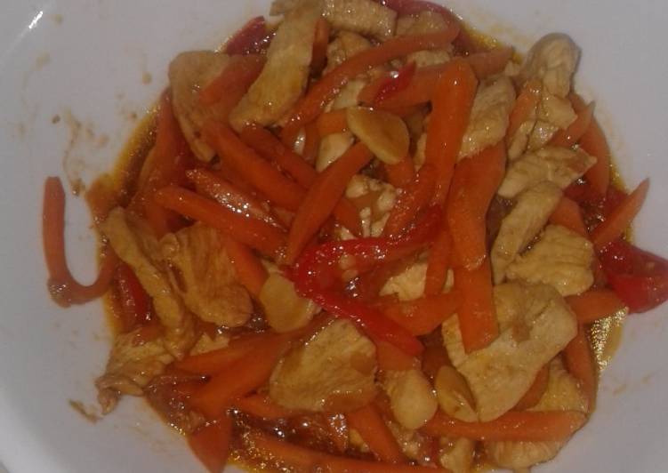 resep masakan Dada ayam asam manis