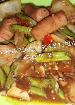 Tumis buncis sosis teriyaki