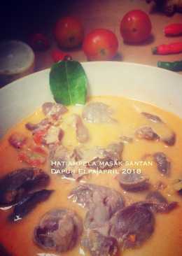 Hati ampela masak santan/peddas