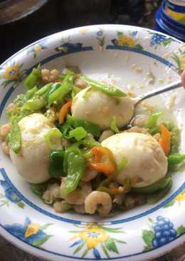 Telur udang cabe hijau