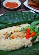 Nasi bakar jamur #pr_masakanbungkusdaun