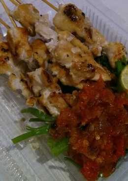 Sate taichan+pelencing kangkung+ sambel ala mama nadyne