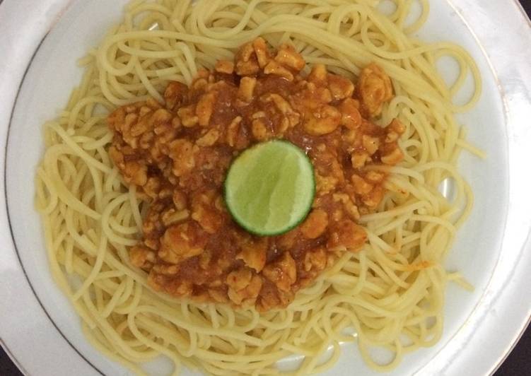 gambar untuk resep makanan Spaghetti Bolognaise