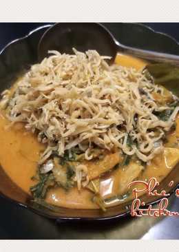 Gulai daun singkong teri medan