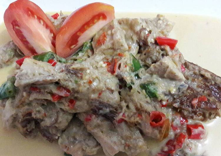Resep Sambal goreng tempe ikan pari By Tisna Dewi