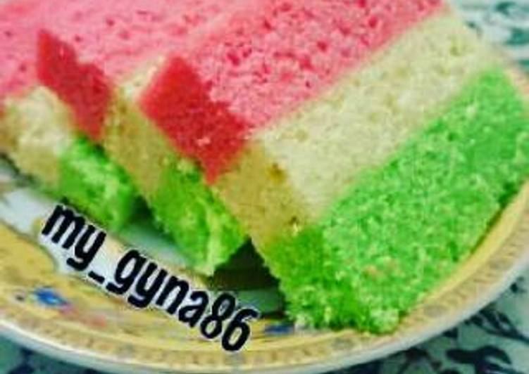 Resep Bolu  Kukus 3 Warna Masakanmu