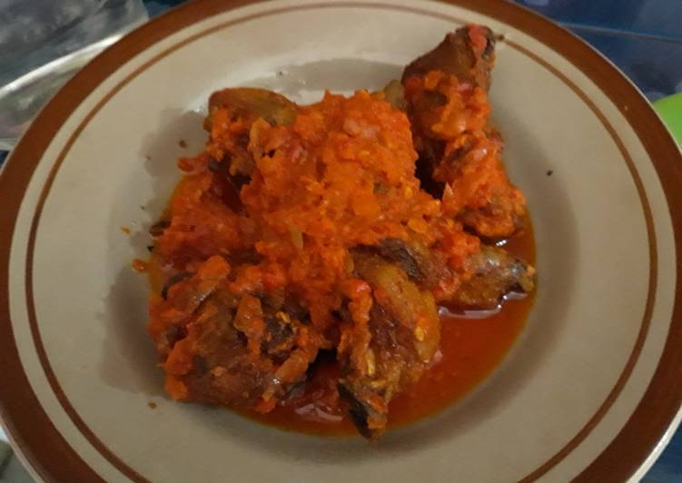 cara membuat Ayam goreng balado padang