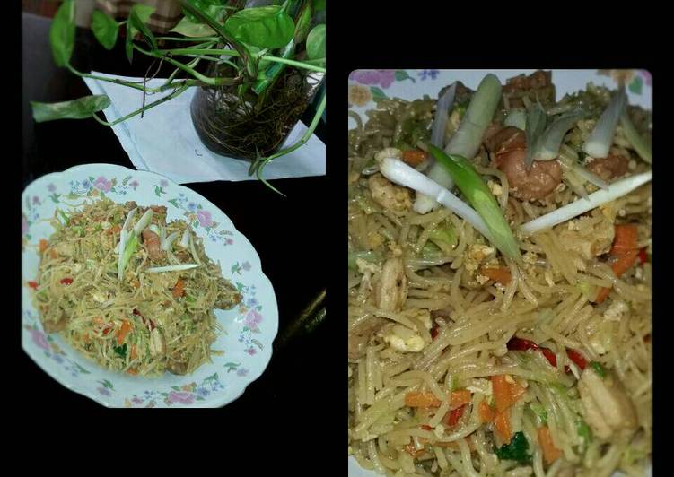 cara membuat Bihun goreng seafood ala chinese food