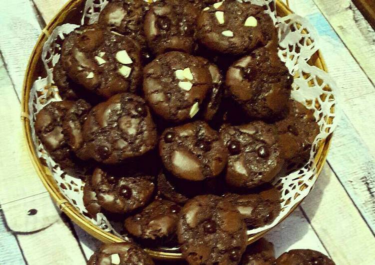 resep lengkap untuk Brownies Cookies Mini