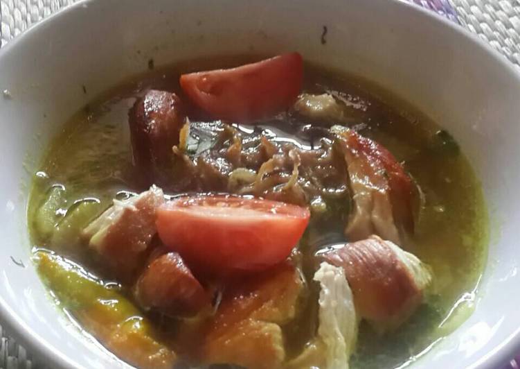 resep masakan Soto ayam buah Lobak