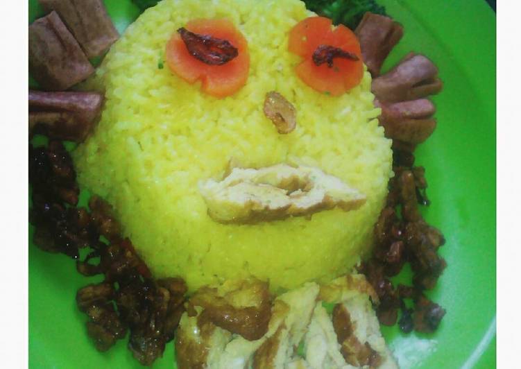 gambar untuk resep Nasi kuning bento magiccom