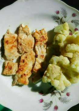 Chicken Steak Puzzle with Cauliflower