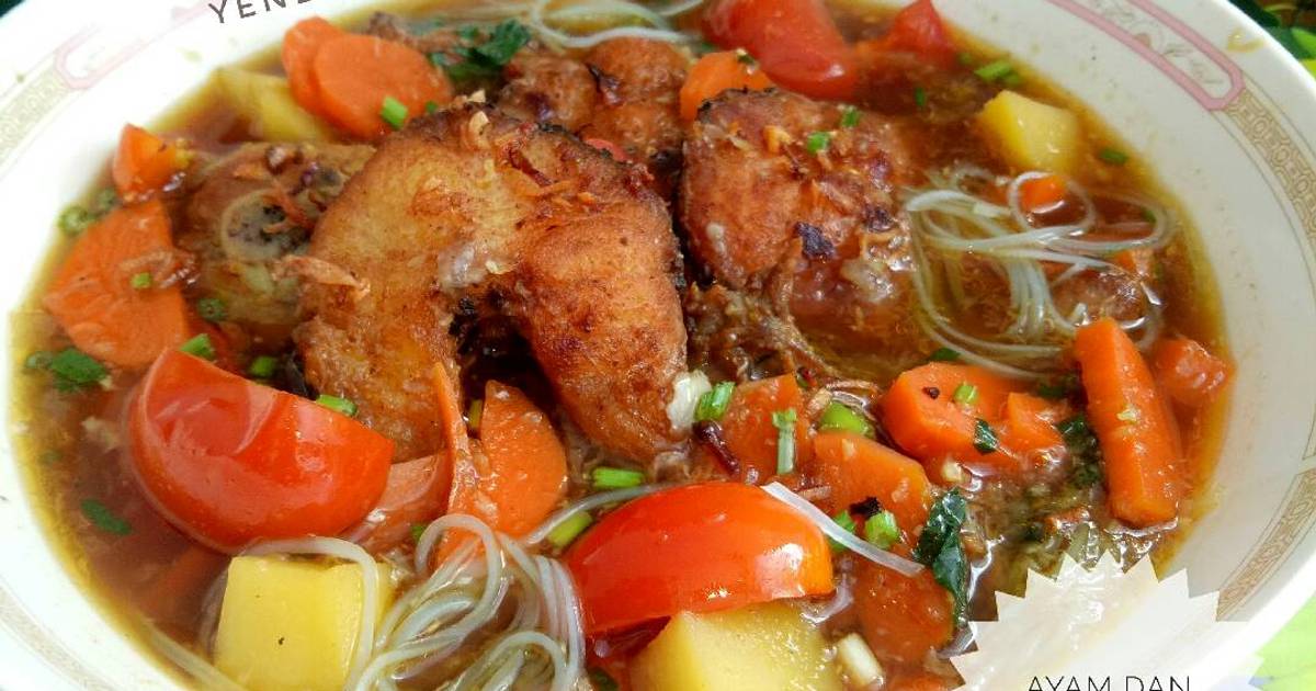 Resep Ayam dan Ikan  Gabus  Haruan Masak  Kuah Kecap 