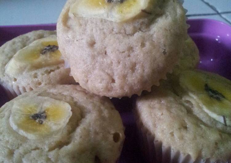 resep lengkap untuk Bolu pisang cup simple