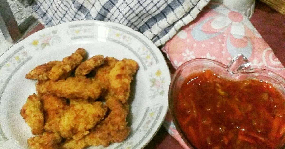 iResepi iAyami Goreng iTepungi Saos iAsami iManisi oleh Yunia Cookpad