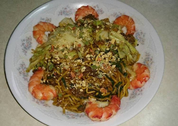 resep lengkap untuk Mie goreng crispy ala'wanni