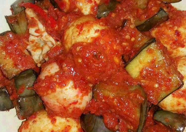 resep lengkap untuk Telur & Terong Ungu Balado