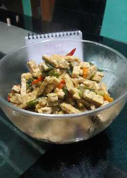 Oseng-oseng tempe cabe hijau pedas mantabbb