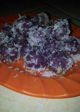 Klepon ubi ungu simple