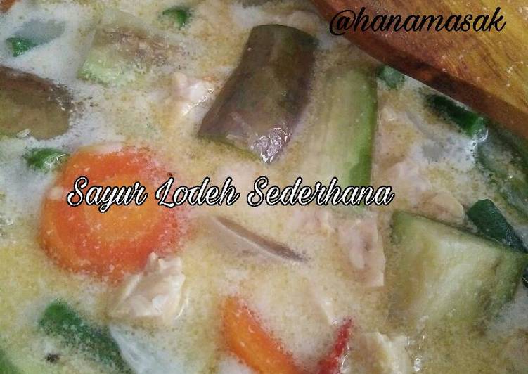 resep makanan Sayur Lodeh Sederhana