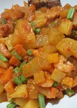 Udang Sayuran Bumbu Merah