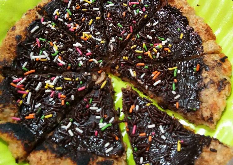 cara membuat Healthy Food -Pizza Pisang Istimewa bikin ketagihan