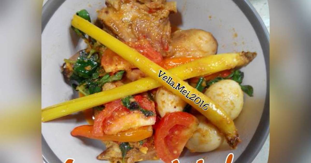 Resep Ayam Woku + telor puyuh ala Vella Martyana