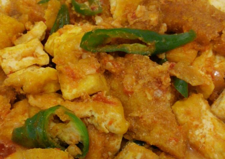 resep Krecek Tahu Cabe Hijau