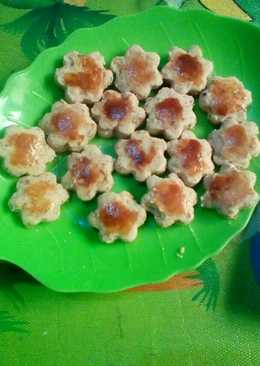 Peanut cookies flower