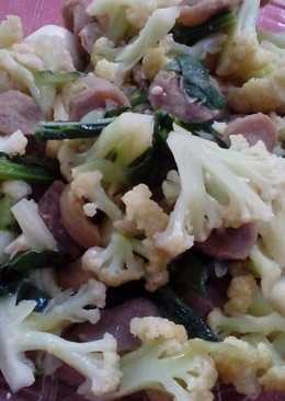 Tumis kembang kolÂ  puyuh