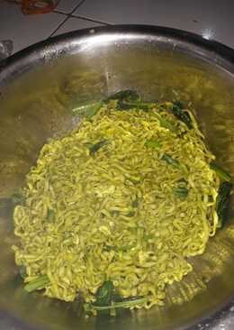 Mie goreng sehat hijau pedas