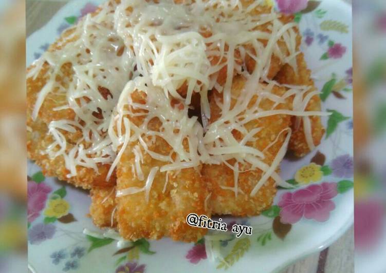 bahan dan cara membuat Pisang goreng keju