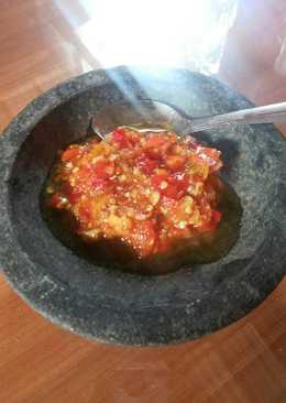 Sambal Ayam penyet pa H. Karso