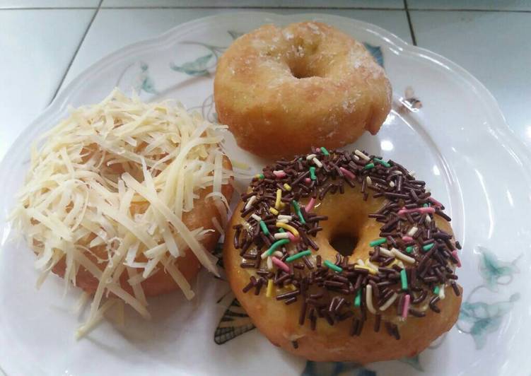 cara membuat Donat Ubi