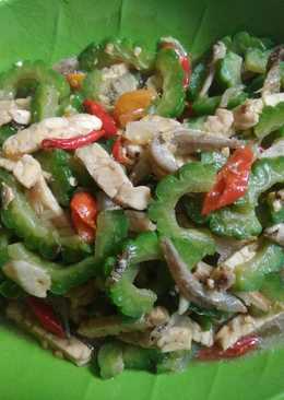 Tumis pare teri pedas