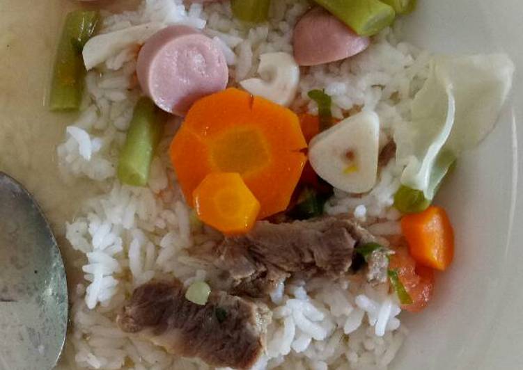 resep Sayur sop kaldu daging