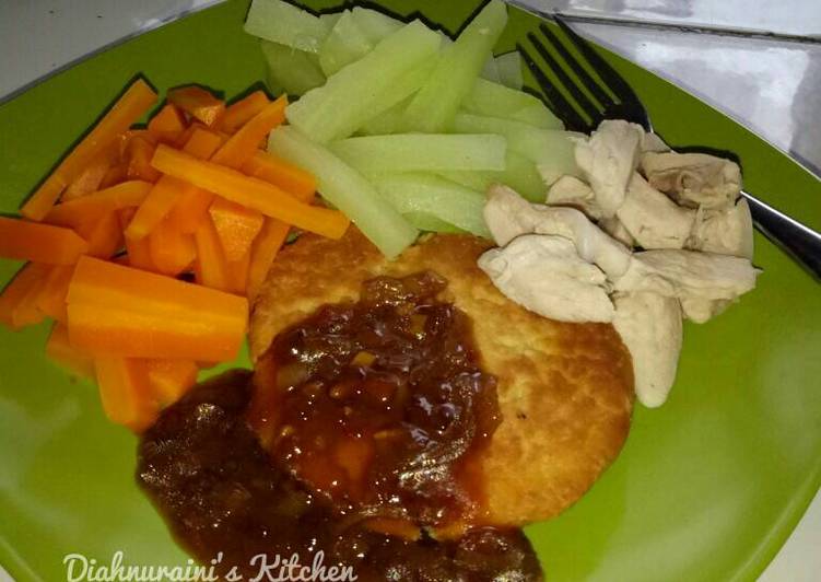 resep lengkap untuk Steak Tempe (Menu Diet)