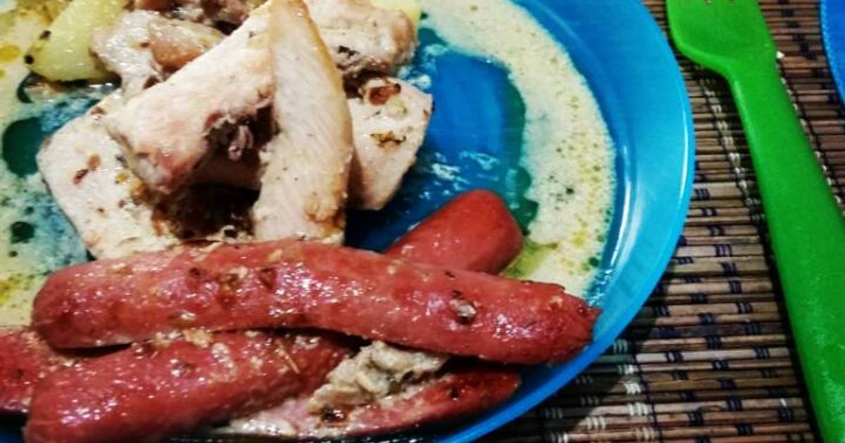 Resep Grilled Sausages and Chicken ala Ghariza Priyanto