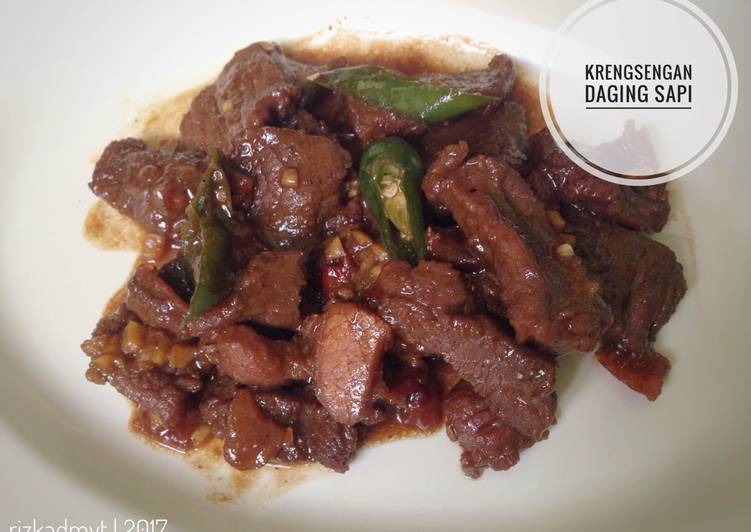 resep makanan Krengsengan Daging Sapi