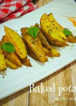 Baked potato wedges #Bandung_RecookSyfaFauzia