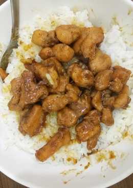 One portion chicken teriyaki apa adanya